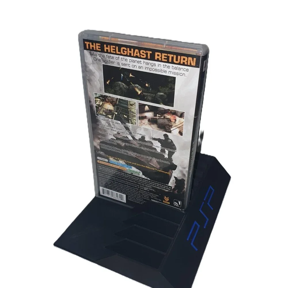 Sony PSP Game Display Stand Vibrant Blue Letter Holder Rack Storage 2000 3000
